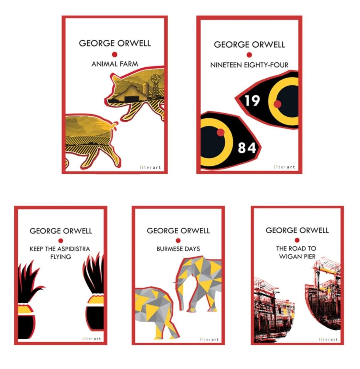 George Orwell İngilizce Roman Seti (5 Kitap Takım)